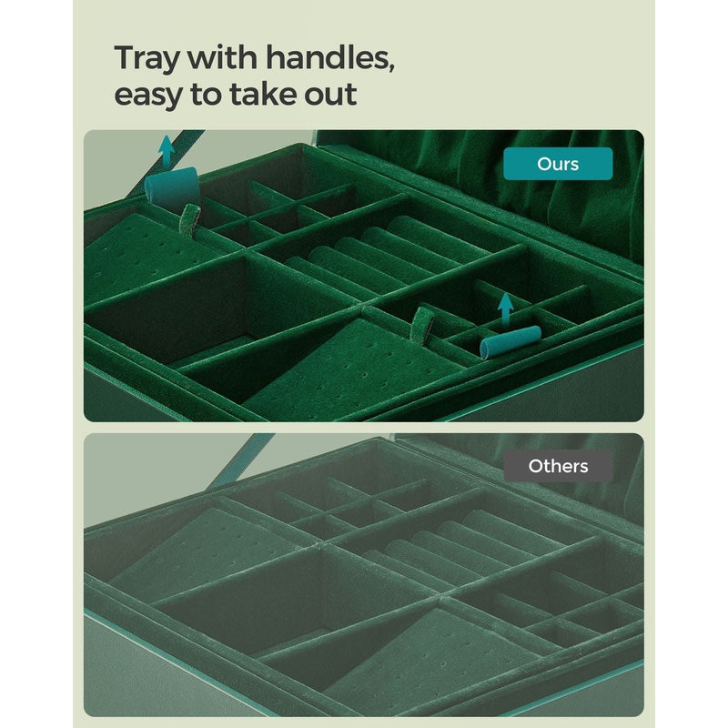 Image of a Dark Green Jewellery Box