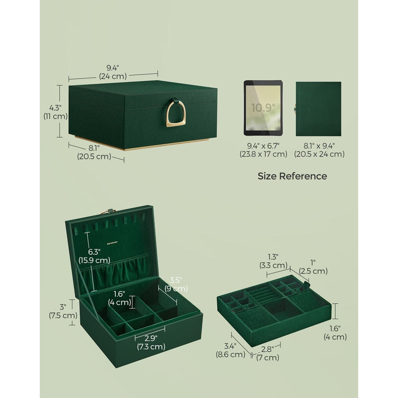 Image of a Dark Green Jewellery Box