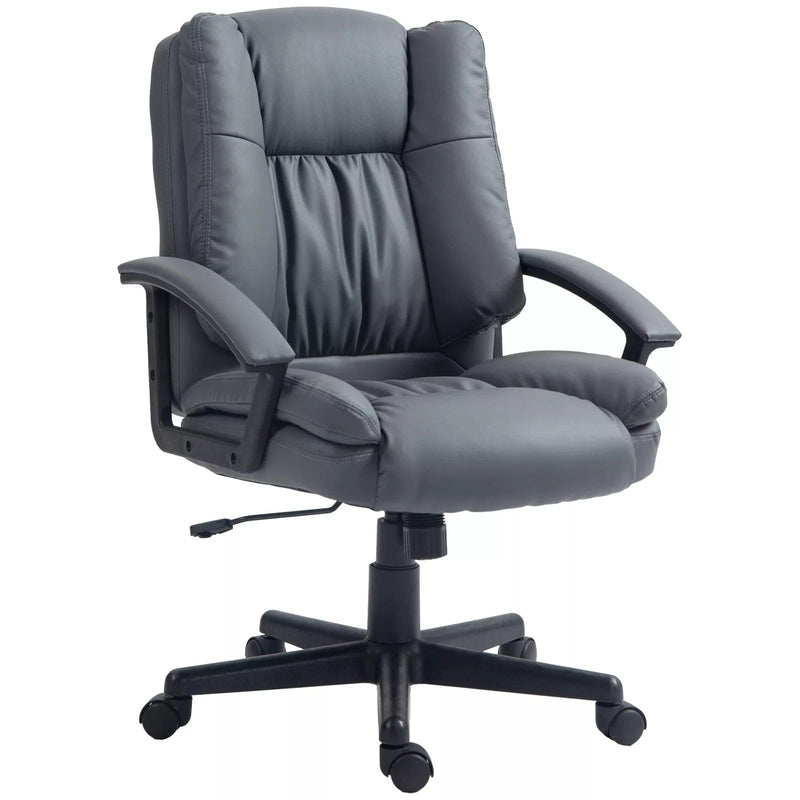 Image of a dark grey office chair