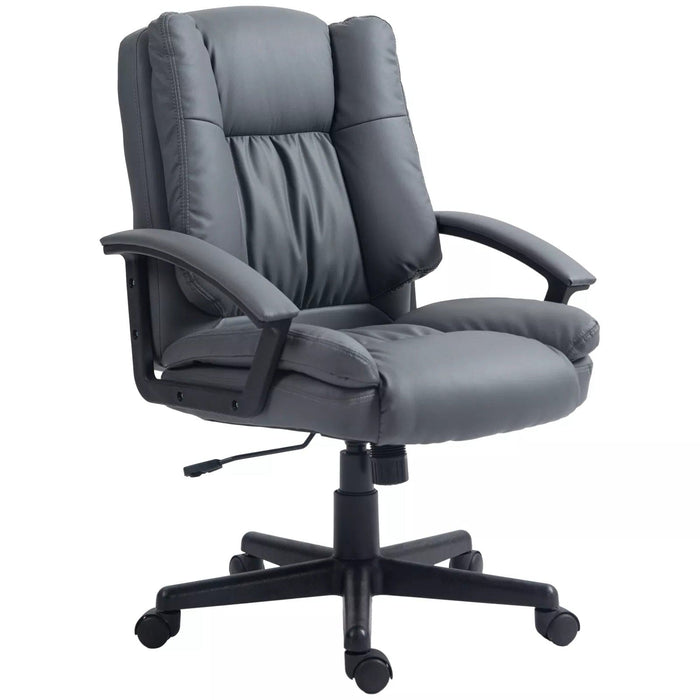 Image of a dark grey office chair