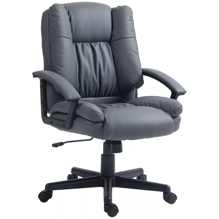 Image of a dark grey office chair