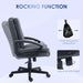 Image of a dark grey office chair