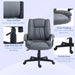 Image of a dark grey office chair