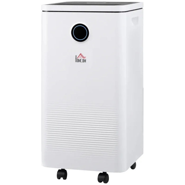 HOMCOM smart dehumidifier 10L/day in white and black