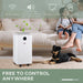 HOMCOM smart dehumidifier 10L/day in white and black