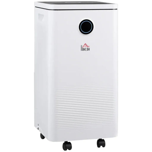 HOMCOM smart dehumidifier 10L/day in white and black