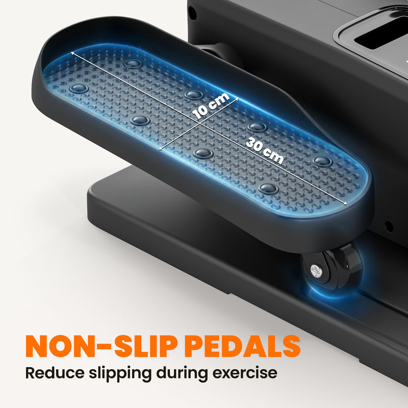 Under Desk Elliptical for Gentle Seated Exercise and Reduced Leg Stiffness Black