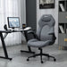 Image of a Grey Desk Chair With Flip Up Arms