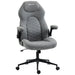 Image of a Light Grey Office Chair With Flip Up Arms