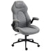 Image of a Light Grey Office Chair With Flip Up Arms