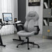 Image of a Light Grey Office Chair With Flip Up Arms