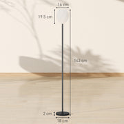 3D Printed Flower Floor Lamp with Rose Shade and Foot Switch Tall Pole, Light White