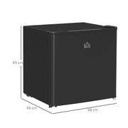 46 Litre Table Top Mini Fridge With Ice Box Ideal For Bedrooms And Home Office Black