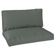 Charcoal Grey 2 Seater Pallet Furniture Cushions 20cm Thick UPF20+ Outdoor Seat Pads by Outsunny
