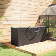 Black 720L Waterproof Garden Cushion Storage Bag for Outdoor Furniture by Outsunny
