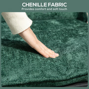 Green Minimalist Padded Accent Chair with Side Pockets by HOMCOM