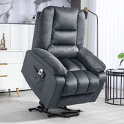 Reclining Massage Armchair with Eight Points and Heating for Home Comfort Grey