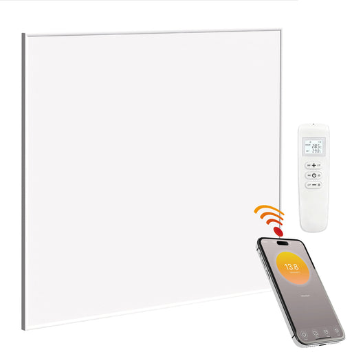 Wall Mounted Wifi Smart Electric Heater With Far Infrared Heating 400W, White