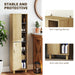 Slim Wooden Bathroom Cabinet With Multi-Storage by HOMCOM