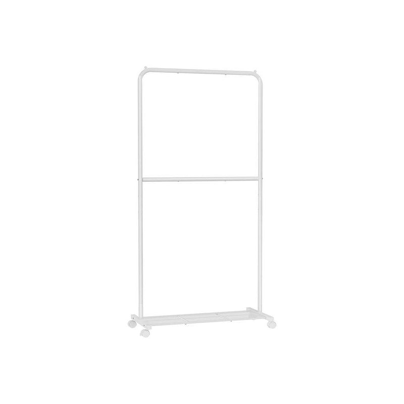Double Rail Clothes Rack with Wheels by Songmics