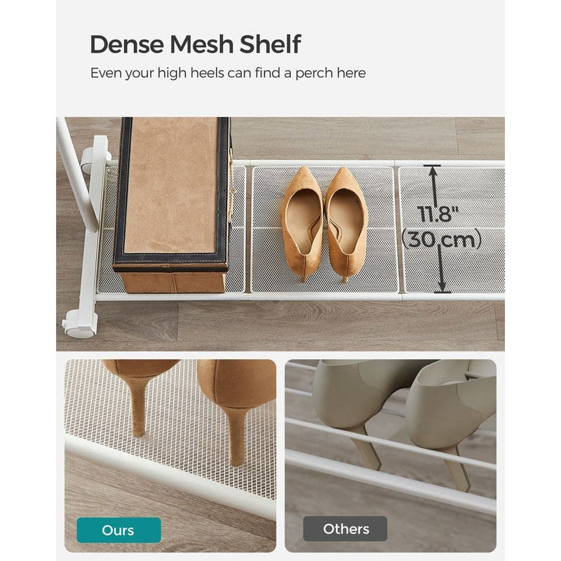 Double Rail Clothes Rack with Wheels by Songmics