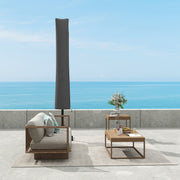 Grey Waterproof Parasol Umbrella Cover for Garden or Patio Furniture