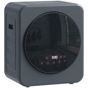 Compact Tumble Dryer for Small Homes with Space Saving Design and Easy Controls Grey AOSOM