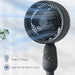12 Inch Powerful Pedestal Fan with 3 Speeds and Oscillating Function for Home and Office by HOMCOM