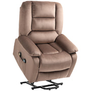 Electric Recliner Massage Armchair with Remote and Lift Assist for Comfort, Brown