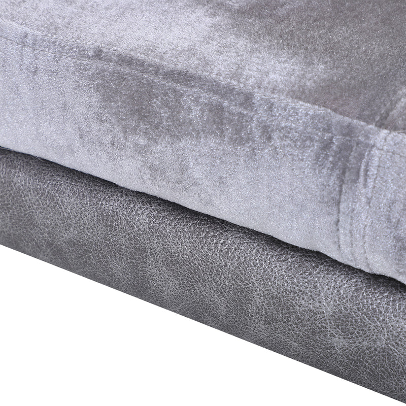 Elevated Dog Sofa Bed with Soft Cushion and Anti Slip Legs for Small Pets Grey