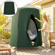 Egg Chair Cover for Outdoor Protection Waterproof Oxford Fabric with Zip Fastening Green Outsunny