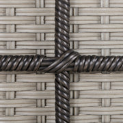 Set of 2 Rattan Garden Rocking Chairs With Cushions and Armrests For Outdoor Use, Grey