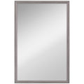 HOMCOM Wall Bathroom Mirror, 40 x 60 cm Wall-Mounted Mirror for Living Room, Bedroom, Hallway, Grey AOSOM