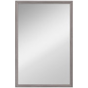 HOMCOM Wall Bathroom Mirror, 40 x 60 cm Wall-Mounted Mirror for Living Room, Bedroom, Hallway, Grey AOSOM