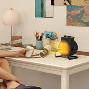 2000W Portable Ceramic Electric Heater With Fan Ideal For Home Or Office Use Black