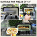 Portable Outdoor Gas Pizza Oven with 12 Inch Stone Peel and Thermometer Black by Outsunny