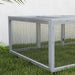 Grey 6ft Wooden Rabbit Hutch with Wire Mesh Openable Roof and Outdoor Play Space by PawHut