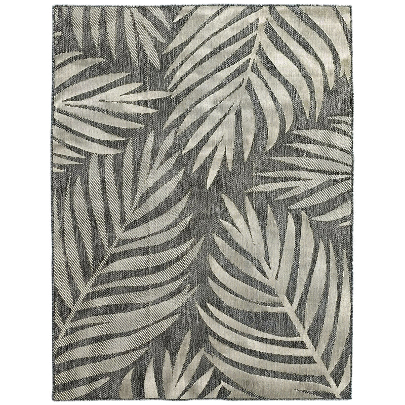 Machine Washable Indoor Outdoor Rug for Kitchen Patio or Garden 230 x 160 cm, Grey