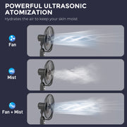 120cm Pedestal Misting Fan with 4 Speeds 3 Modes and 3.2L Tank for Home Use