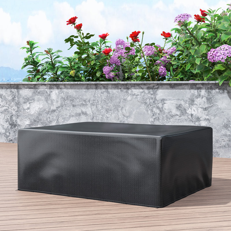 Black Waterproof Garden Furniture Cover Large Anti-UV Patio Set Protector 235x190x90cm by Outsunny