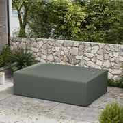 Dark Grey Waterproof 6 Seater Garden Furniture Cover 245 x 165cm Anti-UV by Outsunny