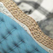 Light Blue 2-in-1 Cat Scratcher with Catnip for Indoor Cats by PawHut