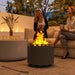 Smokeless Portable Fire Pit 48.5cm Wood Burning with Poker for Garden Camping by Outsunny