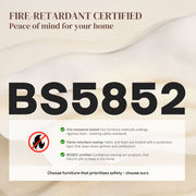 Set of 6 White Faux Leather Dining Chairs With Cushioned Seats For Modern Kitchens