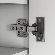 Wall Mounted Bathroom Mirror Cabinet With Double Doors And Shelves Waterproof White