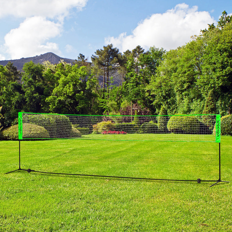 SPORTNOW Badminton Net Set, Height Adjustable Net for Pickleball, Volleyball, Badminton, with 3 Shuttlecocks, 4 Rackets AOSOM