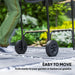 Portable Charcoal BBQ Grill with Large Cooking Area Shelves Wheels Lockable Lid by Outsunny