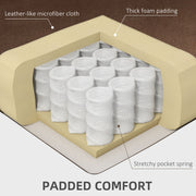 Reclining Massage Armchair with Heat and Eight Massage Points for Home Comfort Brown