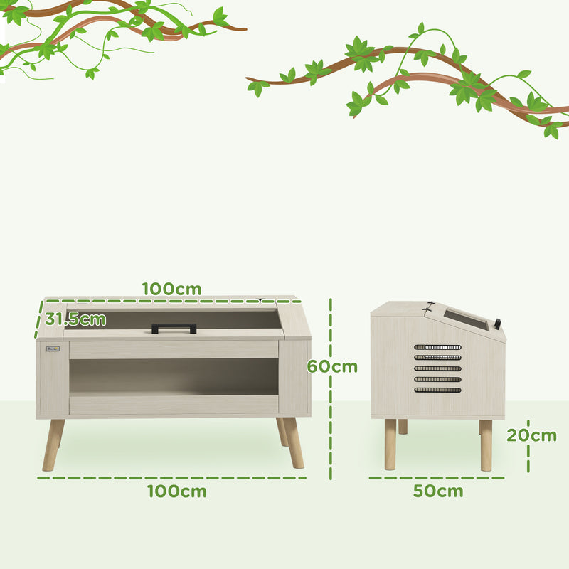 Large 140L Reptile Vivarium Tank with Tempered Glass Ideal for Snakes and Lizards, Black