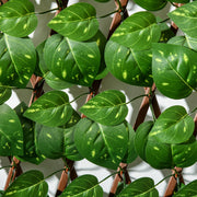 Artificial Leaf Privacy Fence for Garden or Balcony Maintenance Free Greenery Screen Green Outsunny